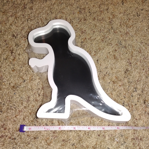 Dinosaur 6pc BUNDLE Mirror Decor & 3D Wood(T-Rex) (Rhinosarus) (Stegosaurus) NWT - Picture 4 of 12